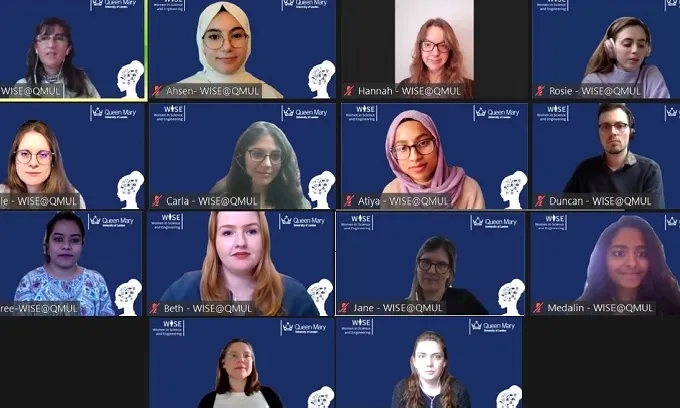 WISE@QMUL conference committee at the virtual event