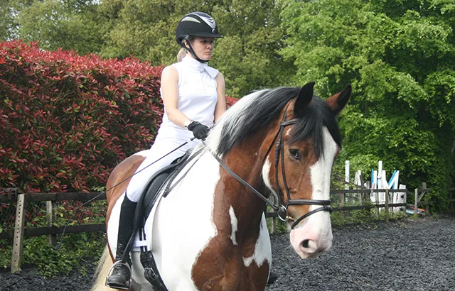 Dr Chavaunne Thorpe riding her horse Betsy     CREDIT: Gabrielle Thorpe