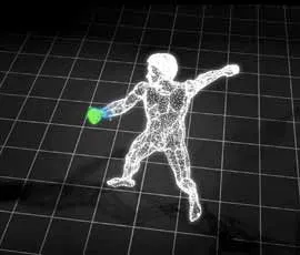 Italian ballet dancer Roberto Bolle in digital form