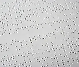 Braille text