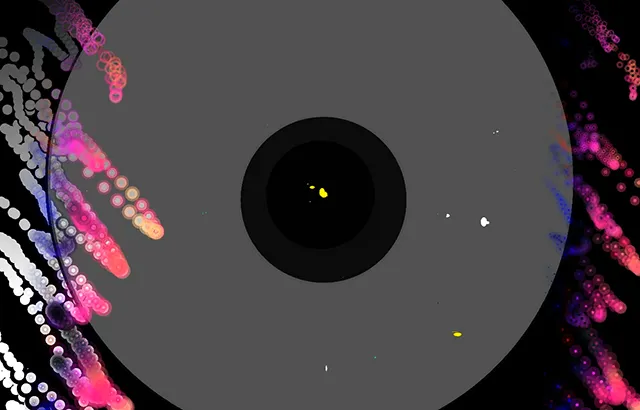Visualisation of the arousal of the audience in response to music