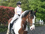 Dr Chavaunne Thorpe riding her horse Betsy     CREDIT: Gabrielle Thorpe