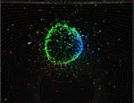 3D image of an electron neutrino in the detector