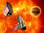 Two spacecraft concepts have been studied during the assessment phase: (left) concept from Thales Alenia Space, and (centre) concept from EADS Astrium. Copyright: ESA 