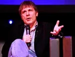 Bruce Dickinson talks at the Innovation Forum