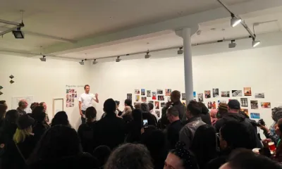 Pierre Bureau giving a talk