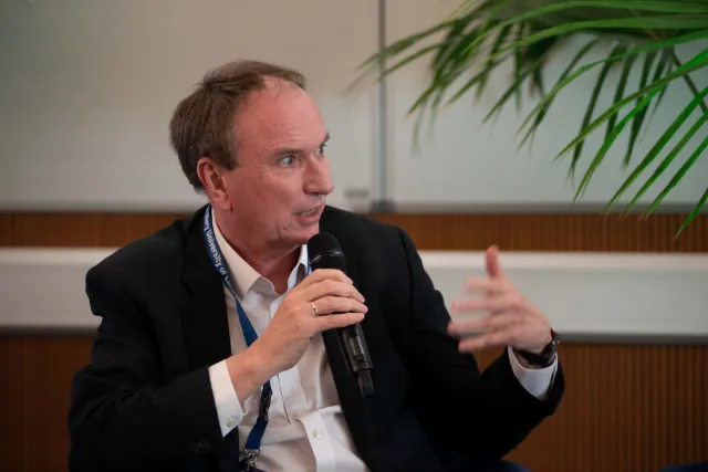 Professor Jonathan Grigg, Queen Mary University of London, at the conference 