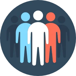 A group of people standing together