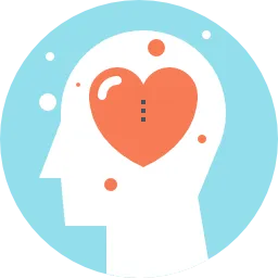 Seeing a heart inside of a cartoon person