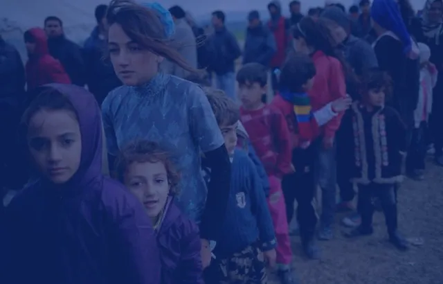 Image of refugee children