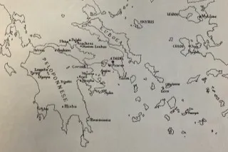 Map of ancient greece