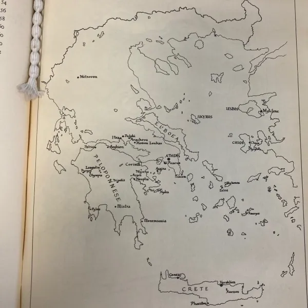 Map of ancient greece