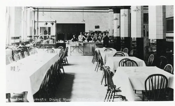 Empty canteen at St Barts