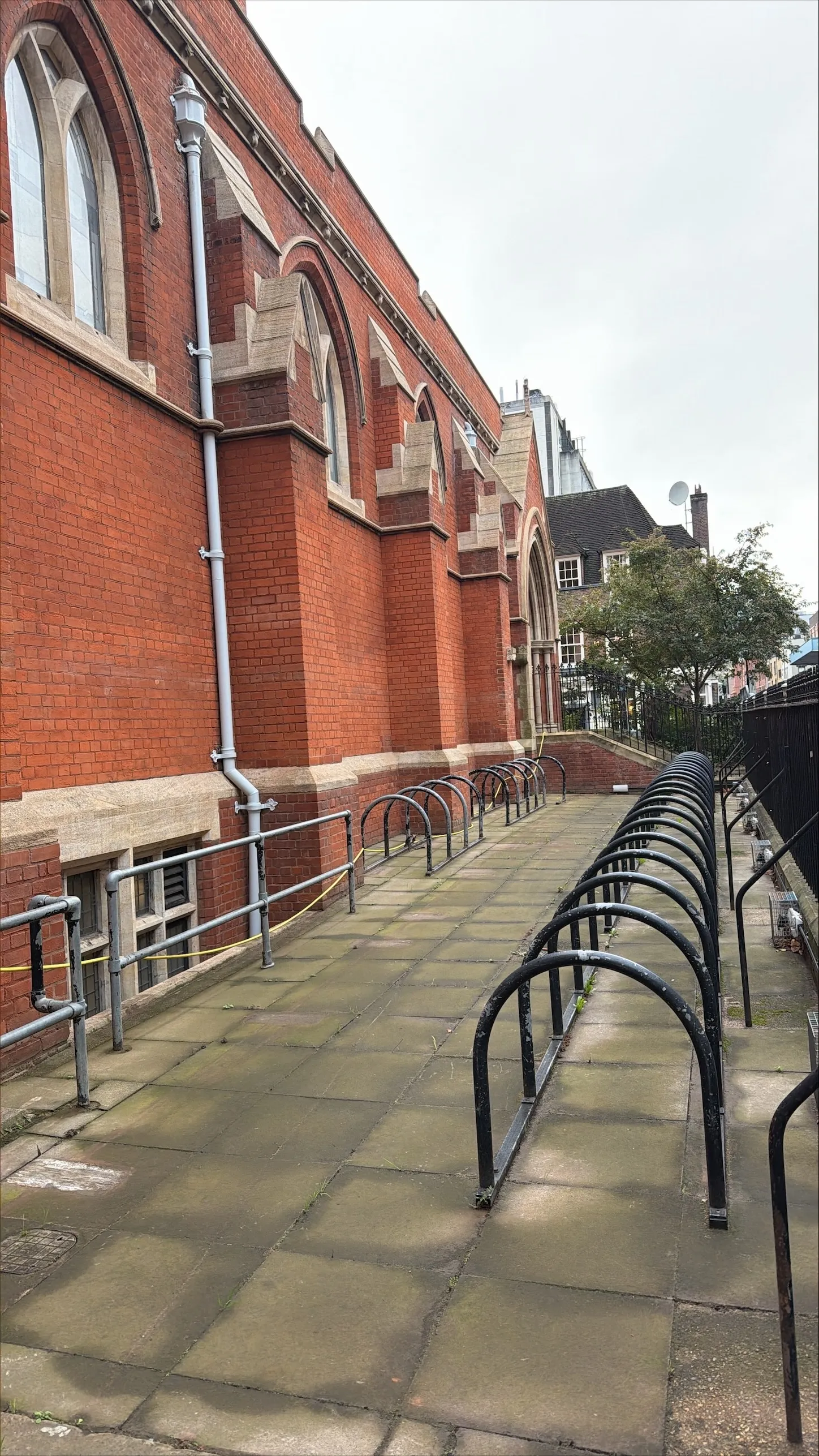 Bike racks at Whitechapel Library
