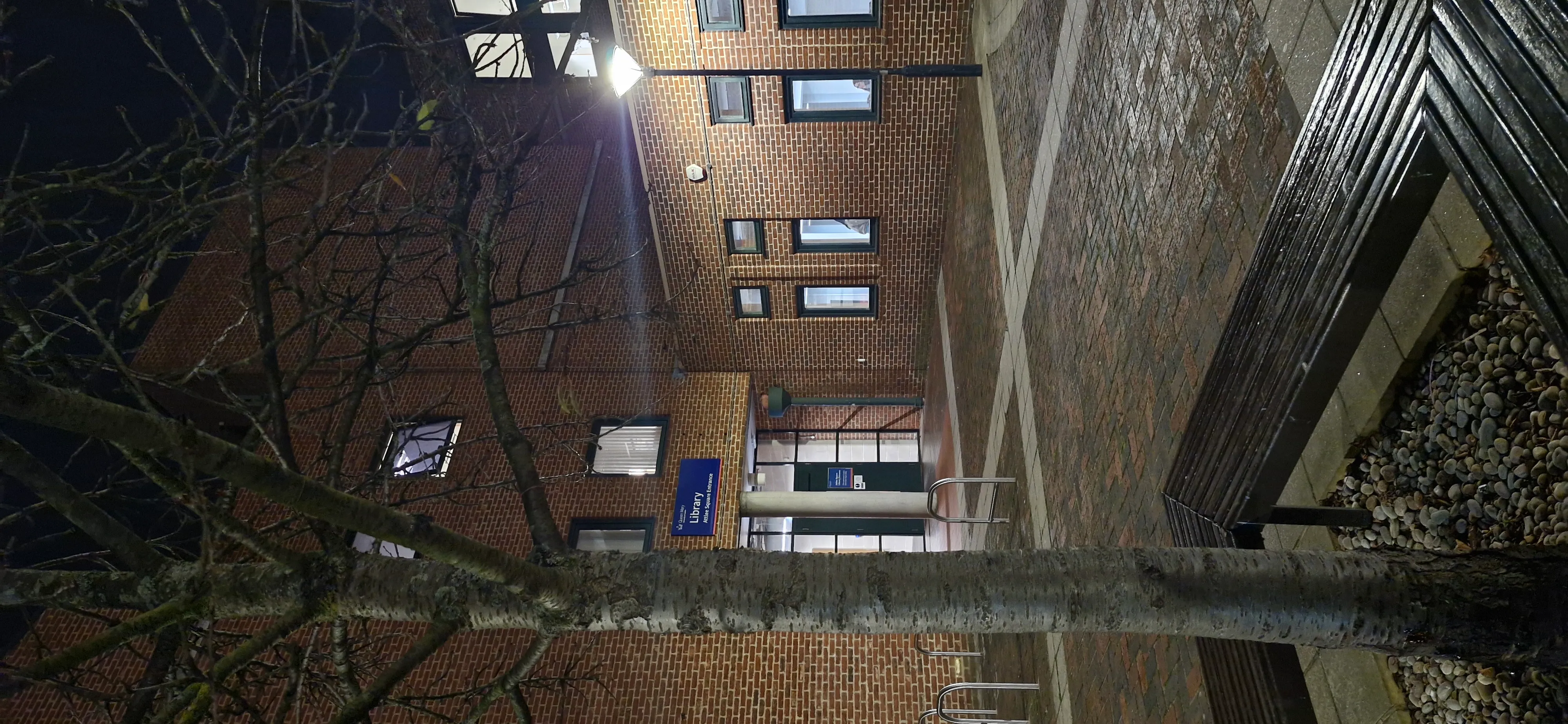 Library at night