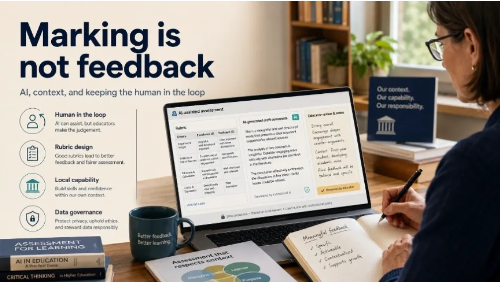 Marking is Not Feedback Computer Screen