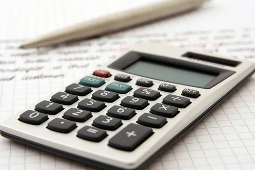 A calculator on some paper
