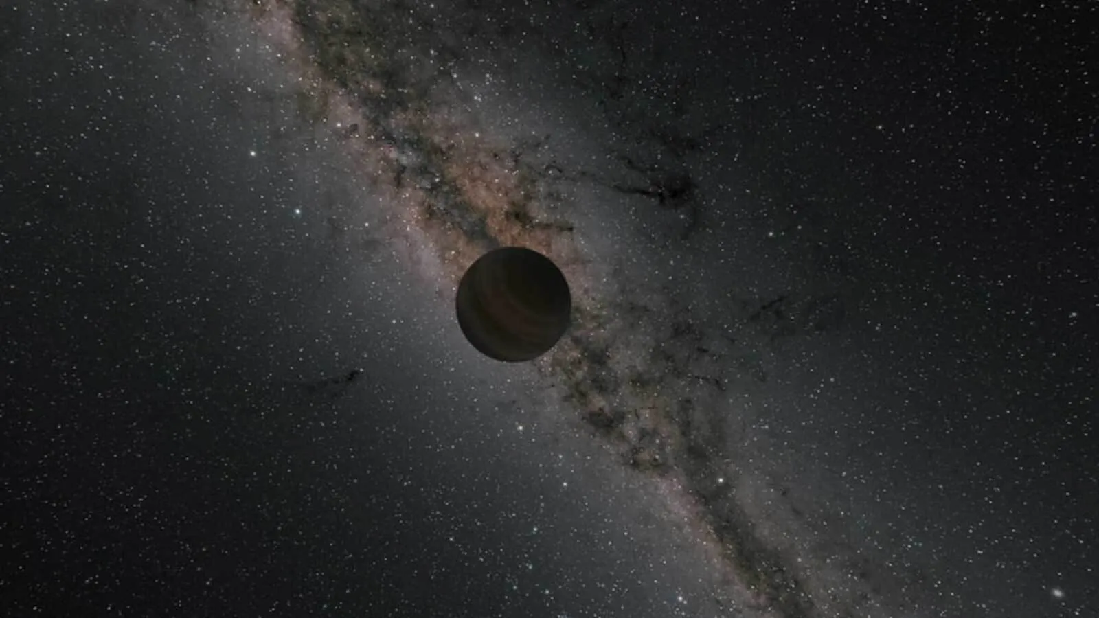 An artist's illustration of a rogue planet, dark and mysterious. Image Credit: NASA