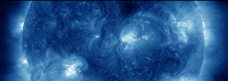 A decorative image of space used to depict research study