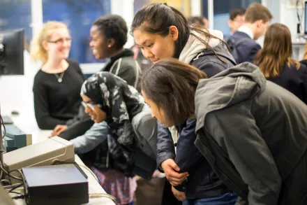 School students on campus