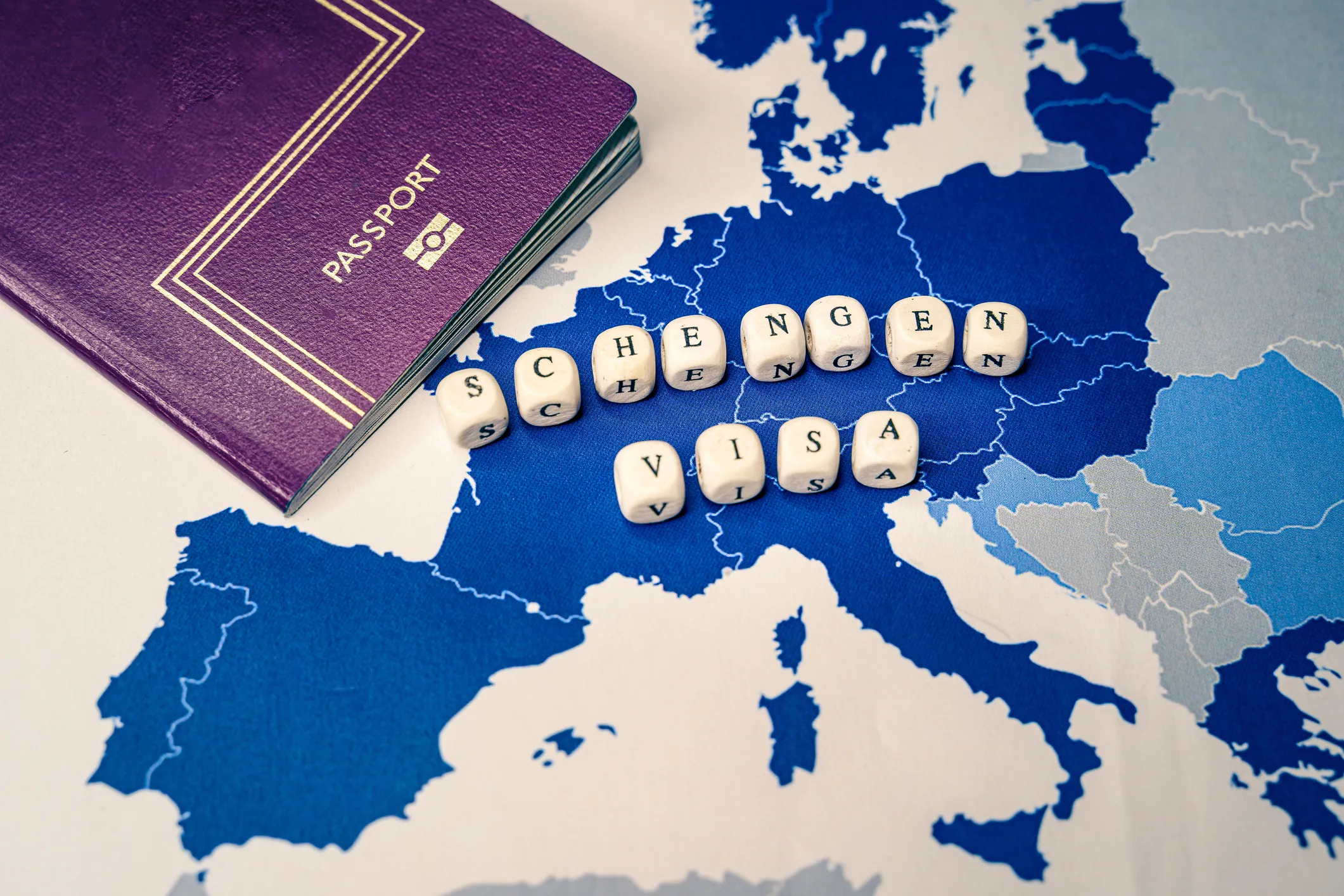 Schengen map