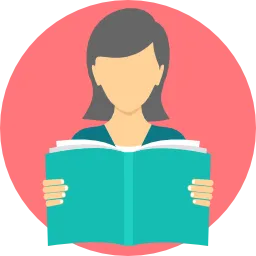 A person reading a book