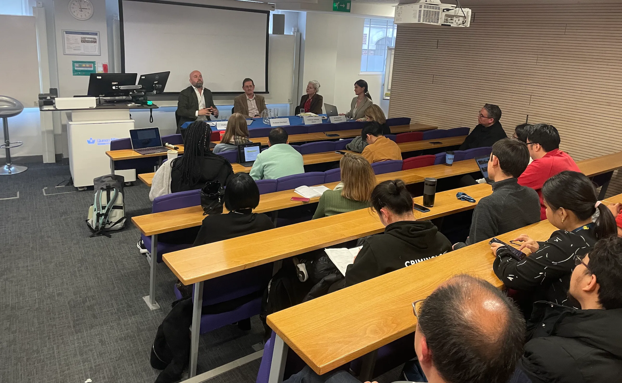panel and audience