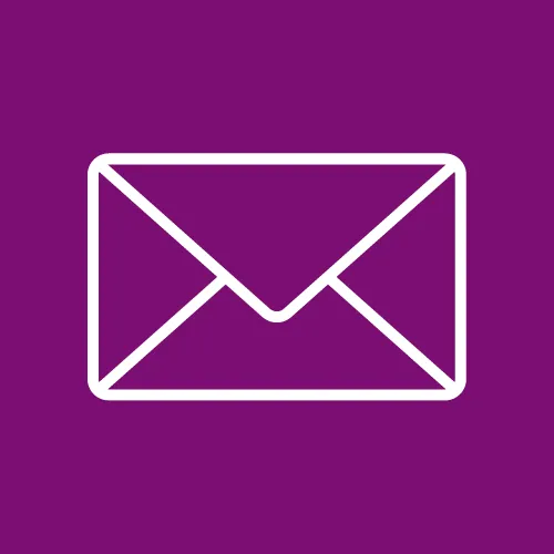 An envelope representing email support from ITS