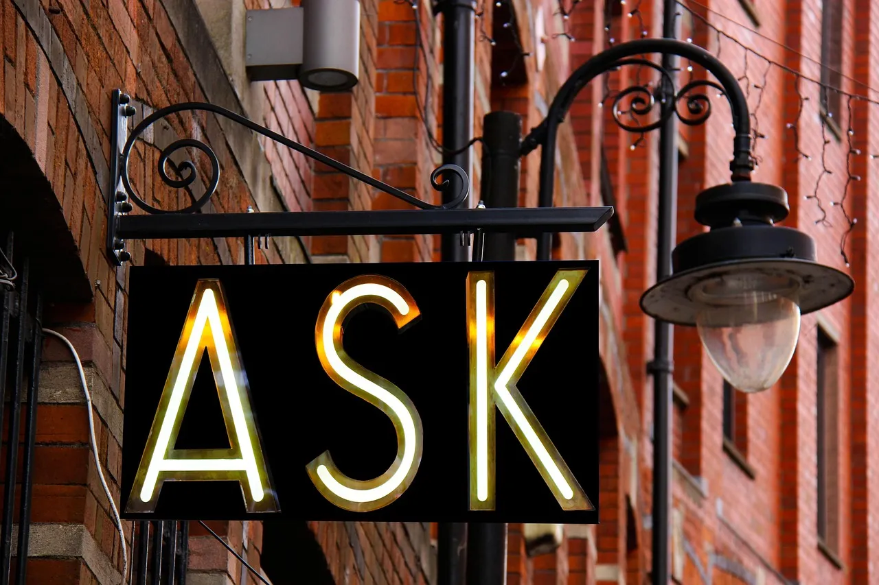 Ask photo image by Dean Moriarty from Pixabay