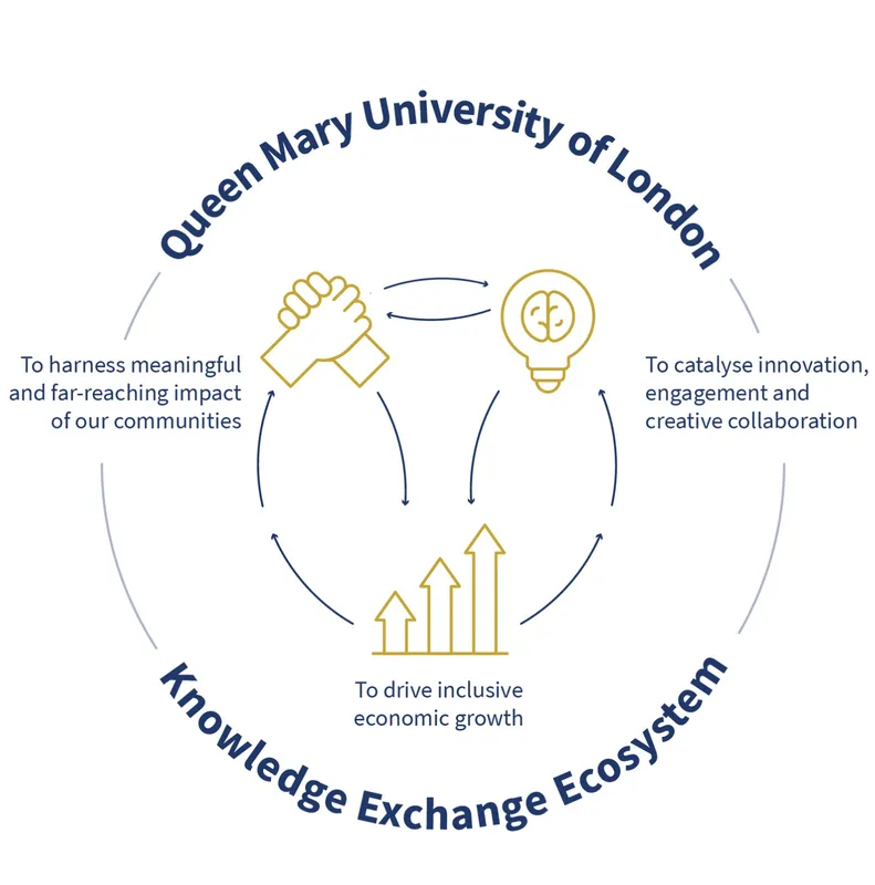 Queen Mary Knowledge Exchange Infographic