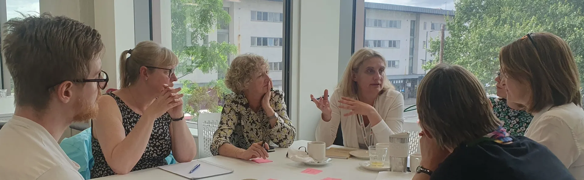 A group of advisors discussing project/work