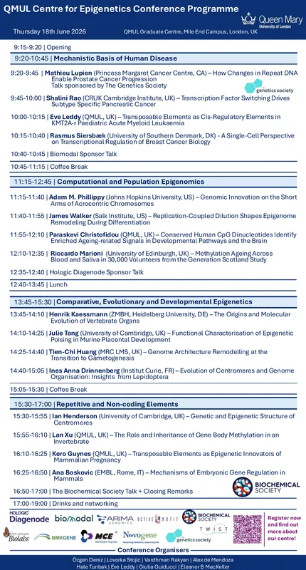 Conference programme details