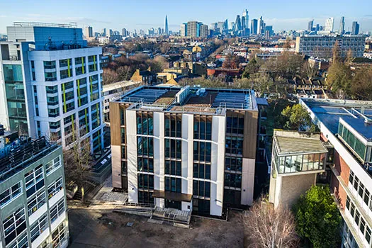 ITL building with a view of london skyline