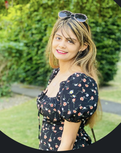 Nabila Nur looking at camera smiling